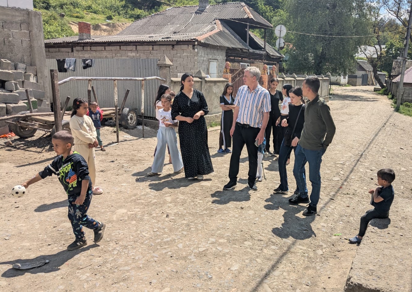 Besuch in einem Romadorf bei Uzhgorod