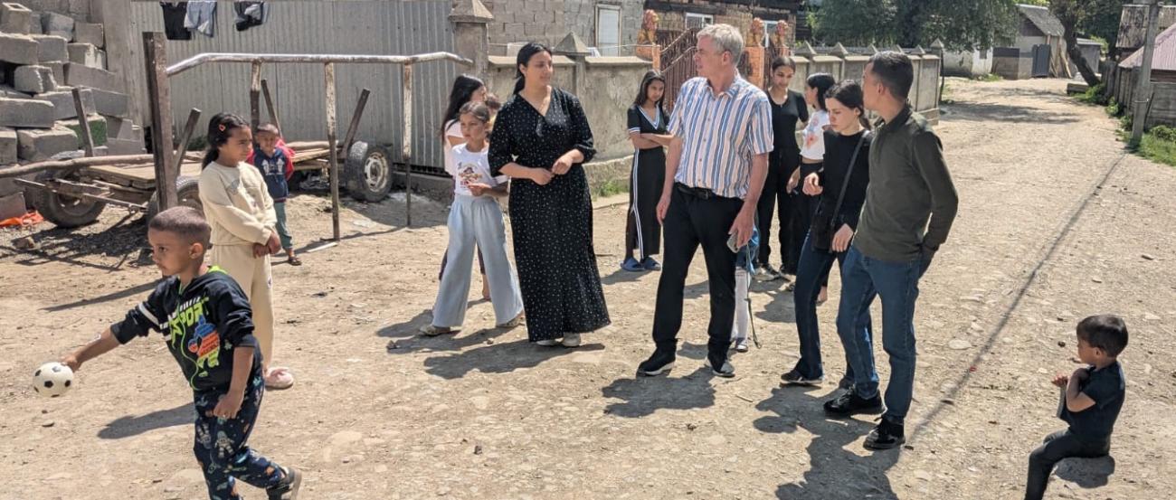 Besuch in einem Romadorf bei Uzhgorod