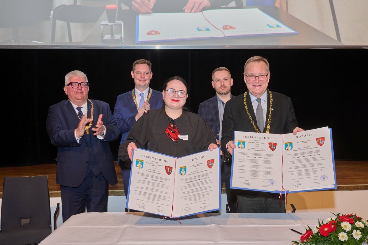 Unterzeichnung der Städtepartnerschaft Bamberg - Mukachevo